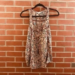 Sun & Shadow Floral Halter Top